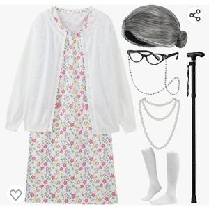 100th Day of School Little Old Lady Costume